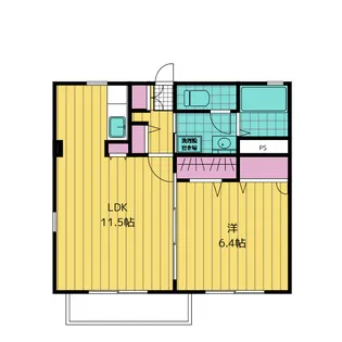 ドルチェ A棟【1階】の間取り