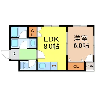 愛知県名古屋市千種区東山通5【マンション】の間取り