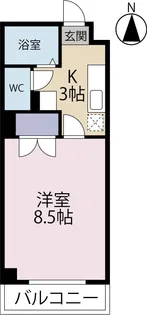 フィオーレ白山【5階】の間取り