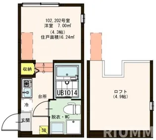 東京都江戸川区南小岩6【アパート】の間取り