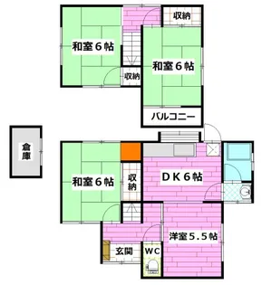 広島県安芸郡熊野町呉地5【一戸建】の間取り