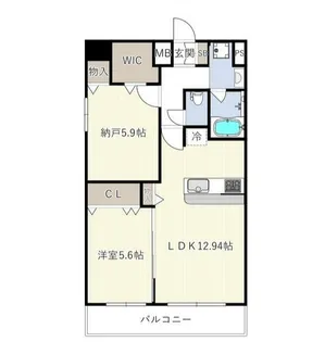 TCS北浦和レジデンス【8階】の間取り