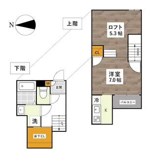 ADC世安クオリア【1階】の間取り