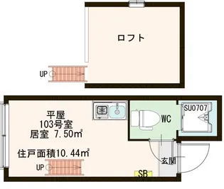 メゾン上北【1階】の間取り