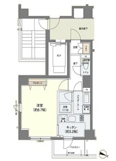 ベルドゥムール与野駅前【9階】の間取り