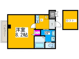 エヌエムスワサントキャトルズ【5階】の間取り