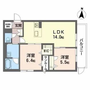 シャーメゾンリーノ【1階】の間取り