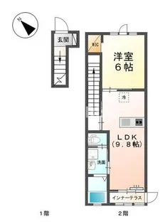 メゾン・リーブル【2階】の間取り