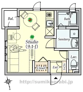 鴈荘【2階】の間取り