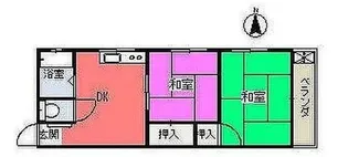 サザンクロス【2階】の間取り
