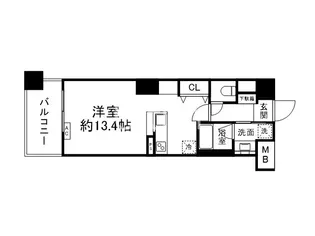 クリスタルグランツ西大路三条【2階】の間取り