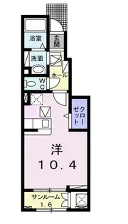 イル ヴェント ヴェルデ【1階】の間取り