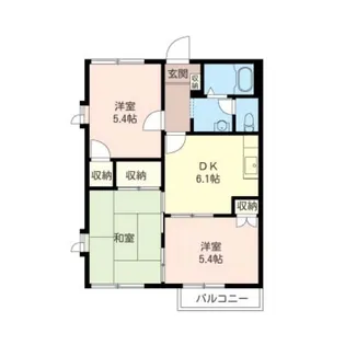 パークヒルB【2階】の間取り