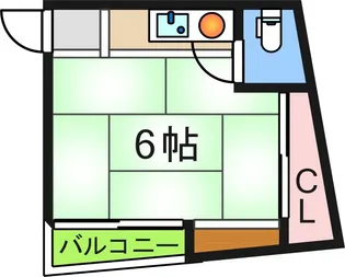 平和ハイツ【2階】の間取り