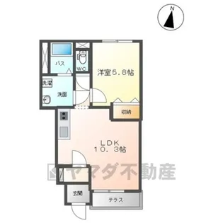 ヴァルトベルク5【1階】の間取り