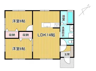 コーポJeo【1階】の間取り