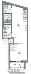 Palways高田馬場 パルウェイズ高田馬場【1階】の間取り