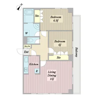 サクシード上池台【2階】の間取り