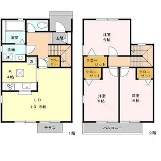ガーデンハイツ良吉【1階】の間取り
