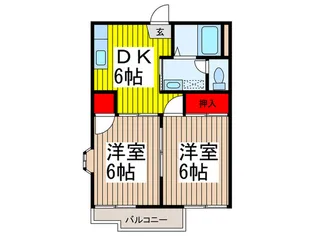 ブリリアントハイツ【1階】の間取り