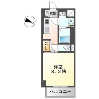 サニーフィールド【6階】の間取り