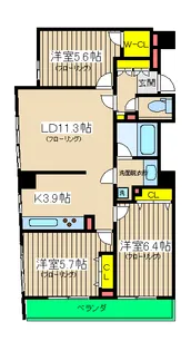 ドゥーエ横浜駅前【9階】の間取り