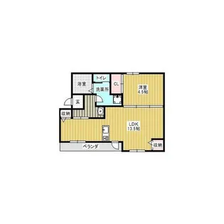 メゾンクレール【1階】の間取り