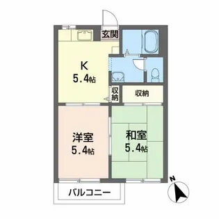 メゾン沢田II B【1階】の間取り