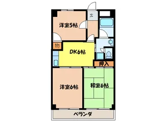 スカイハイツふじの間取り