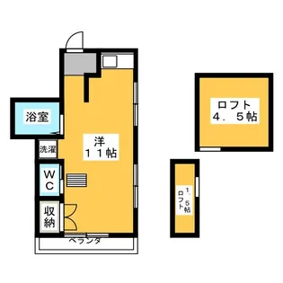 サンパル東伏見【2階】の間取り