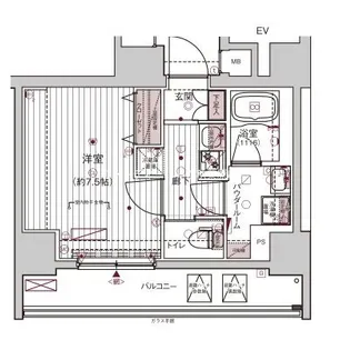メインステージ浅草入谷I【10階】の間取り