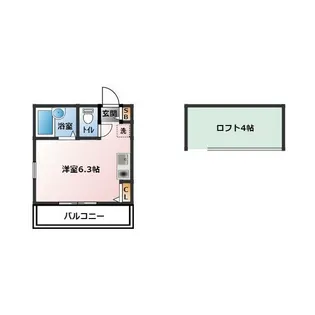 ランドヒルズ横浜【2階】の間取り
