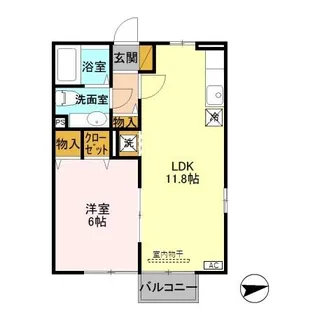 グランドハイデンス【2階】の間取り