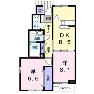 サンホープ【1階】の間取り