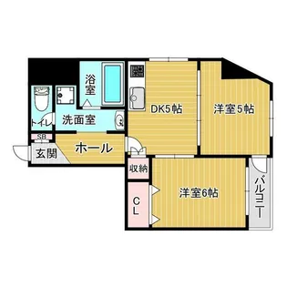 キャピタル南越【2階】の間取り