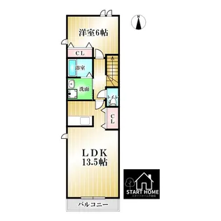 メゾン・コモドC【2階】の間取り