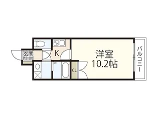 LECIEL仁保新町【5階】の間取り