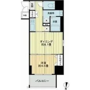 エスリード靱公園【10階】の間取り