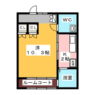 チェリーコートA【2階】の間取り