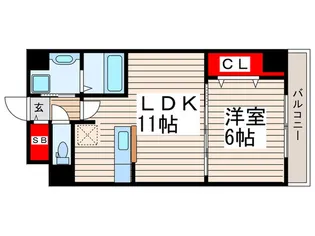 オーチャードK【1階】の間取り