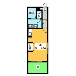 フォレスト城山【1階】の間取り