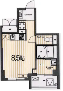 ラクレイス南品川【3階】の間取り