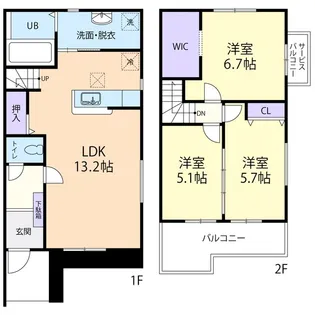 New Plainの間取り