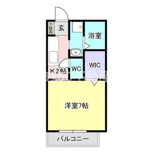 フィオーレ青木C【1階】の間取り