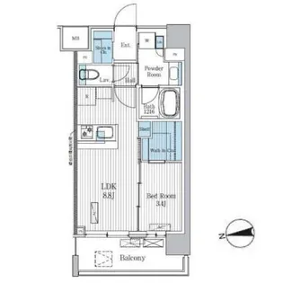 Terra蚕糸の森【2階】の間取り