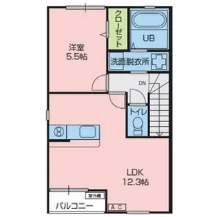 LAPAGE(ラパージュ)【2階】の間取り