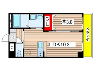 シャトレ相川【5階】の間取り