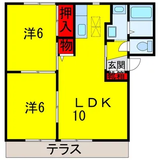 フォーレス姉崎A【1階】の間取り