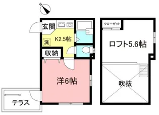 CASTLE笹塚北【1階】の間取り