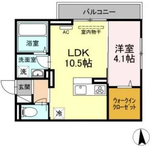 フレッチェ・ボスコVI【2階】の間取り